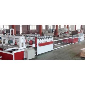 China Two Conical Screw Wood Plastic Production Line , WPC Extrusion Machinery supplier