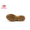 China Anti-Piercing Leather Safety Shoes , Brown Mens Lightweight Work Boots Anti-Smashing wholesale