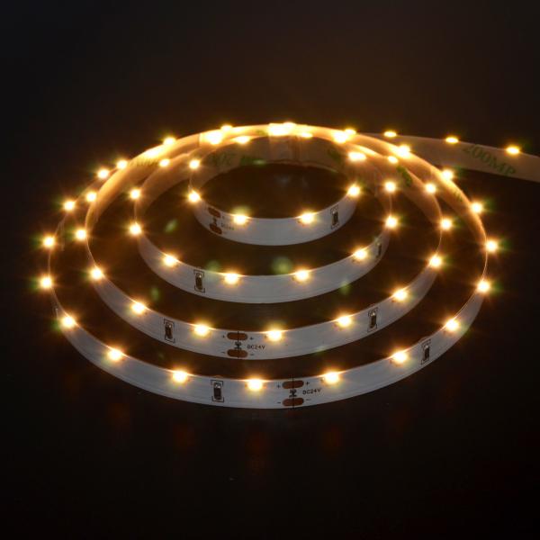 Side Emitting SMD3014 Flexible LED Strip Lights 24VDC 60 LEDs / Meter IP20 Non