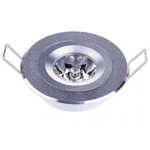 China Home 1 x 3W Polished Aluminum alloy recessed led ceiling light fixture 150 - 200 lumens supplier