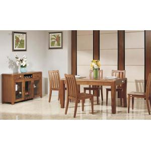 China Full Solid Wood Elegant Dining Room Furniture / Modern Dining Room Table Sets supplier