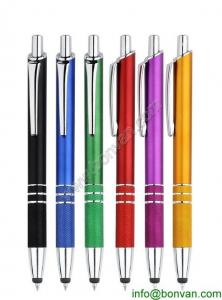 China touch stylus pen, metallic promotional logo pen,touch stylus ball pen on sale 