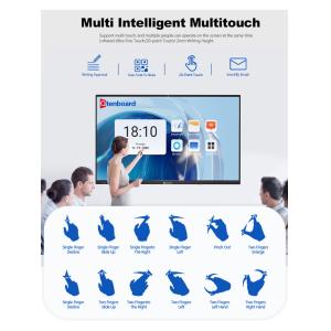 China Qtenboard Interact Smart Board Educational Office Interactive Flat Panel Whiteboard All in One Machine wholesale