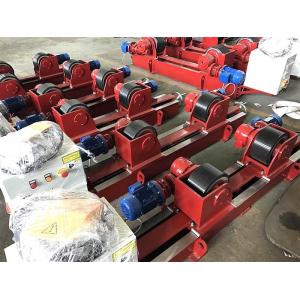 China Rubber 10T  Lead Screw Conventional Welding Roller Stands, Pressure Vessel Welding Rotator supplier