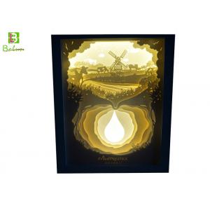 China Pastoral Scenery 3D LED Light Box Shadow Retail Sculpture Lamp Direct Charge supplier