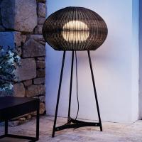 China Modern Outdoor Rattan Floor Lamp IP44 Waterproof For Hotel Decoration on sale