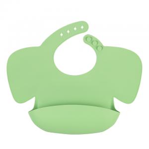One Size Fits All Silicone Easy Clean Bibs With Catch All Pocket