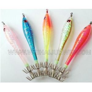 fashion color luminous hard  squid jig hook fishing lure JWSQDJGHK-01