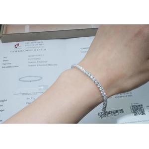 China 9 Carat Diamond Tennis Bracelet In 10K White Gold by Jewelry Factory Wholesale Price tennis bracelet set supplier