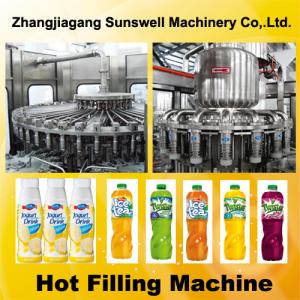 China Automatic Juice Filling Machine 2000BPH - 20000BPH With Rinsing / Filling / Capping Process supplier