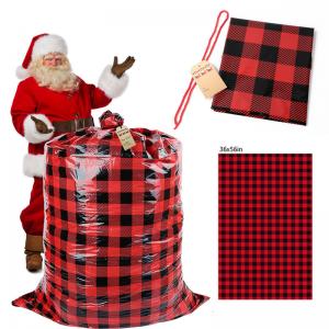 China Waterproof LDPE Plastic Drawstring Gift Bag For Christmas supplier