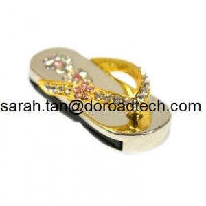 Hot Diamond Jewelry Slipper Shape USB Flash Drives, High Quality Jewelry Slipper USB