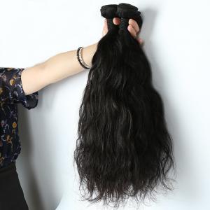 Natural Wave Real Human Hair Extensions 3 Bundles 7A Grade Shedding Free