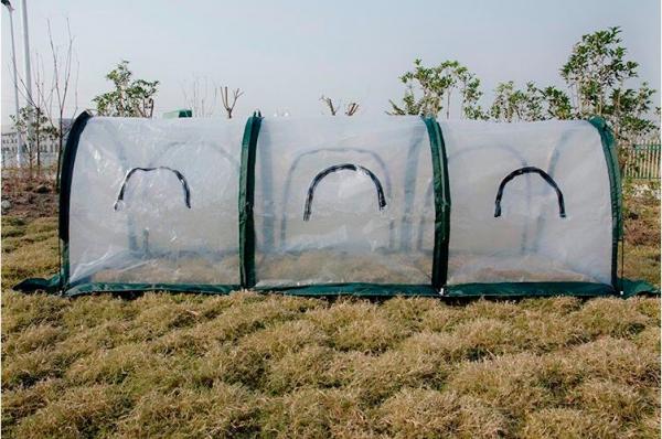 PE Garden Shade Netting 300x100x100cm Three Doors in the side Pop up Grow Tunnel