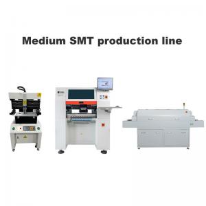 Medium SMT Line 3250 Screen Printer, 6 Heads SMT Pick and Place Machine, 830 Reflow Oven