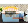 decorative personalized paper cake boxes, Custom artpaper handle cake box with