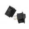 6A 250V Passive Electronic Components SPST Copper Boat Rocker Switch 2 Position