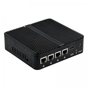 China Intel Celeron J4125 Fanless Mini PC 4 I210 / I211 Gigabit Ethernet Port Mini Firewall PC supplier