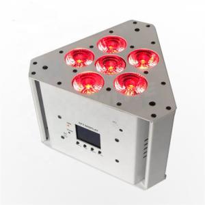 Battery Powered Led Par Cans , Smart 6x18w Rgbwa Uv 6 In 1 Wireless Led Stage Lights Moblie Phone APP Control