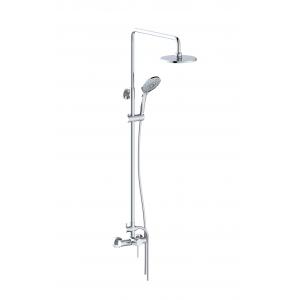 Brass Bath Shower Faucets Single Lever Exposed Shower Mixer OEM Round Classical