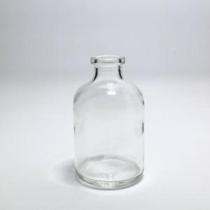 China 200ml Clear Molded Glass Vial Type I II III Rubber Stoppered Reagent Bottles supplier