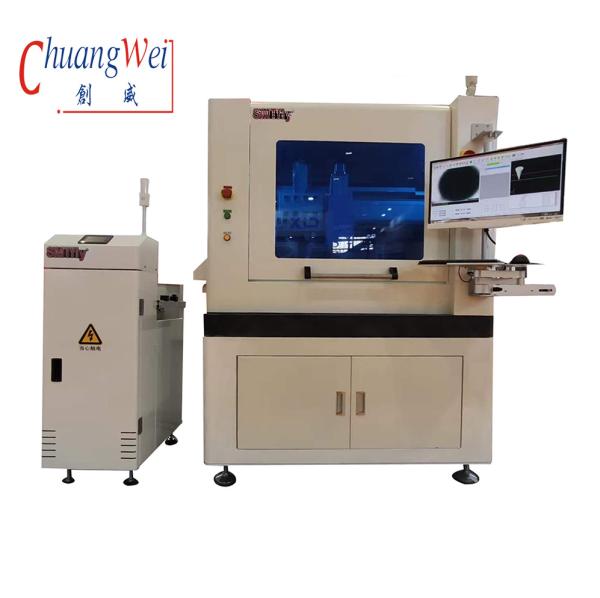 High Efficiency PCB Router Machine Inline High Cutting Accuracy With Break Blade Checking
