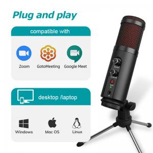 GESTTON Condenser USB Recording Microphone For Karaoke KTV