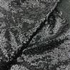 110-150gsm Black Tulle Polyester Metallic Sequin Fabric for Garment