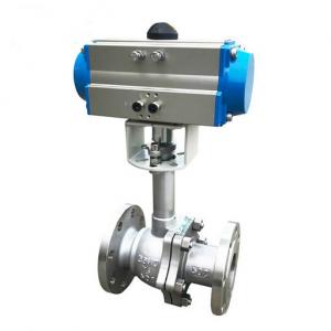 China Pneumatic Actuated Cryogenic Ball Valves 304 Body Liquid Oxygen Hydrogen supplier