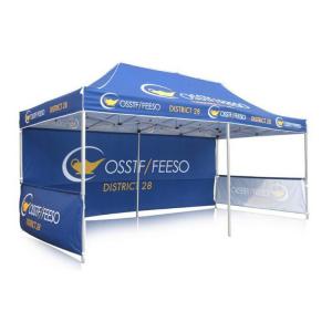 Advertising Pop Up Canopy Tent With Sides , Customized Instant Gazebo Marquee Tent