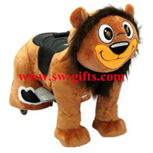 Walking Plush Happy Coin Operated Animal Scotter Rides for Shopping Center