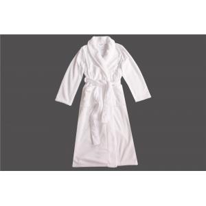 Stockpapa 100% Polyester Womens White Long Bathrobe For Winter