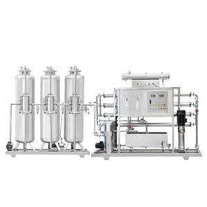 2000LPH Industrial Water Filtering Machine Alkaline Stainless Steel Water Tank