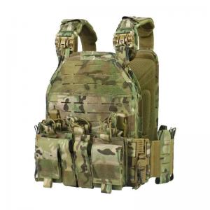 Tactical Military Bulletproof Vest With Plates Molle System Carrier With Magazine Pouch 9mm