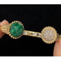 China VCA 18K Gold Diamond Bracelet Prong Setting With Link Combination on sale