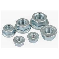 China Carbon steel Hexagonal Flange Nuts on sale