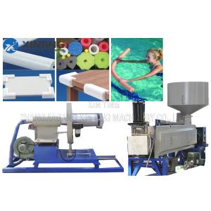 Insulation Pipe Pe Foam Extrusion Line , EPE PE Pipe Extrusion Machine CE Approval