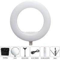 China USB Recharge 18 Inch LED Ring Light 90ra 4800lm LX series Video Recording Ring Light on sale