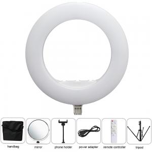 China USB Recharge 18 Inch LED Ring Light 90ra 4800lm LX series Video Recording Ring Light supplier