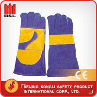 China SLG-HD8020-B5 cow split leather welding gloves on sale
