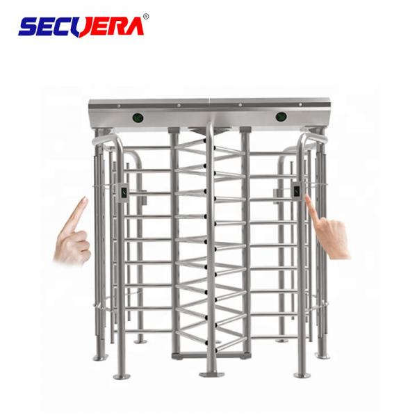 Stainless Steel Pedestrian Control Security Full Height Turnstile Barrier Gate