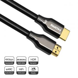 Hdmi  Cable HDR10 48Gbps HDMI Copper Cable 8K High Speed Black 1 2 3m