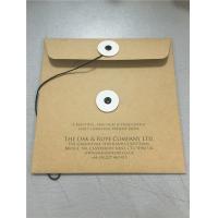 China Brown 000 Kraft Bubble Mailers 6x10 Kraft Paper Clasp String Tie Envelopes on sale