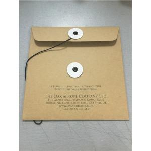 China Brown 000 Kraft Bubble Mailers 6x10 Kraft Paper Clasp String Tie Envelopes supplier