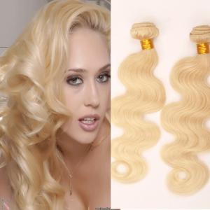 China Body Wave virgin brazilian hair weft  brazilian  weave hair blonde 613 platinum blonde supplier