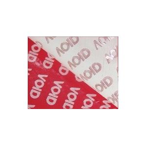 China Red VOID Tamper Evident Label Material Anti - Counterfeit Low Residue supplier
