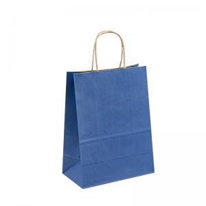 Grocery Shopping Handle Paper Bags With Foil Stamping Embossing Finishing
