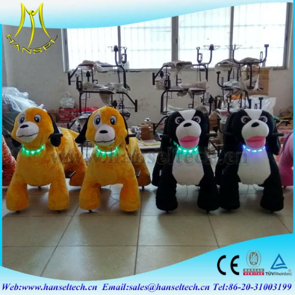 Hanselは子供のためのplush乗車動物の遊園地の乗車にモーターを備えたゲーム・マシンの硬貨がdrivable動物を作動させた