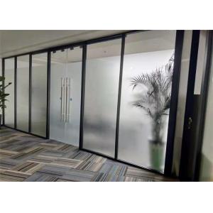 Factory Custom Office Room Divider Aluminum Frame Single Glass Partition Wall