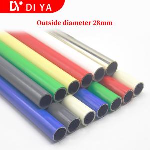 China Flexible Coated Steel Lean Tube Pipe For Assemble Workshop Storage Shelves supplier
